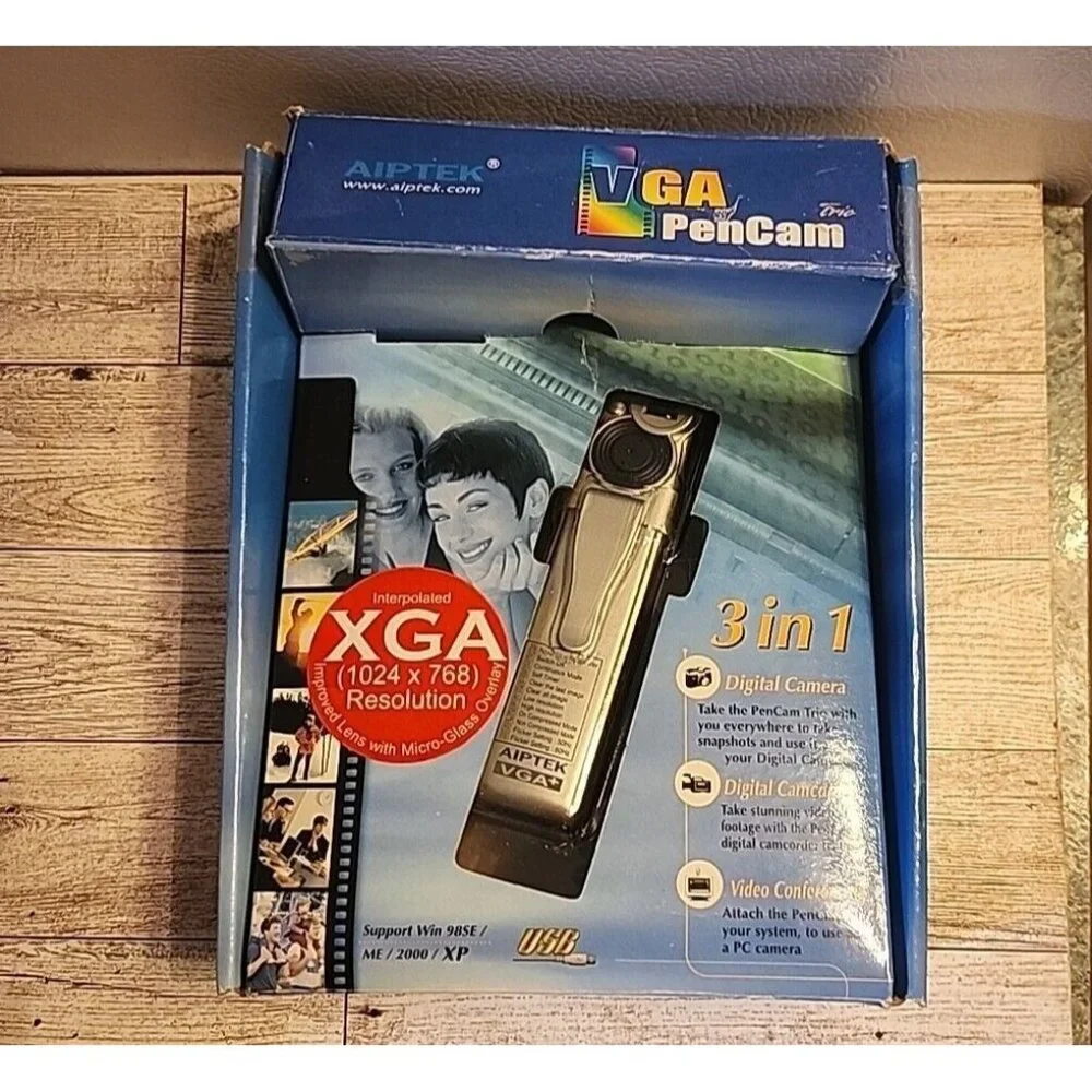 VGA PenCam Digital Camera AIPTEK Trio Geek Vintage Tech AS IS